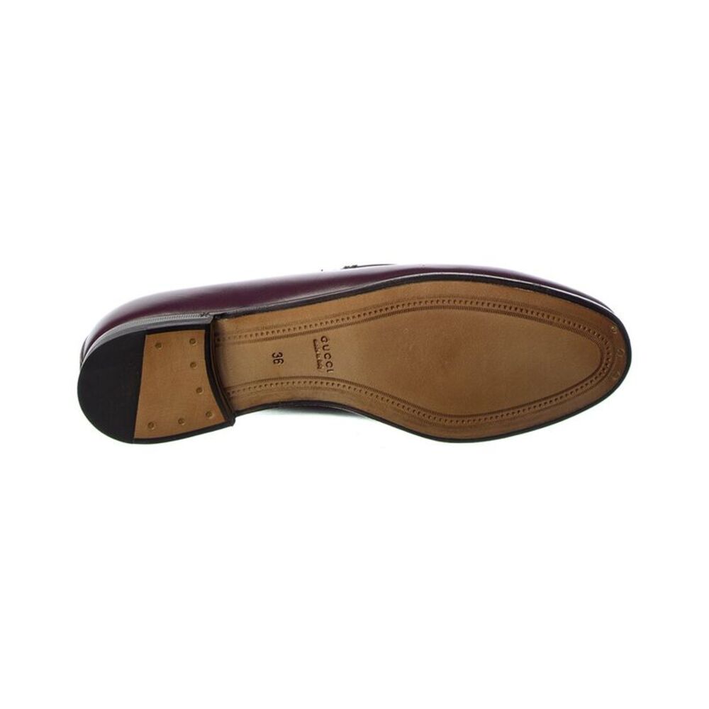 Gucci Jordaan Leather Loafer, Red - Picture 4 of 5